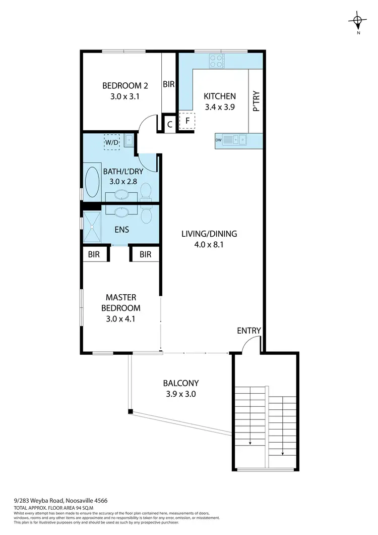 Floorplan of Homely unit listing, 9/283-285 Weyba Road, Noosaville QLD 4566