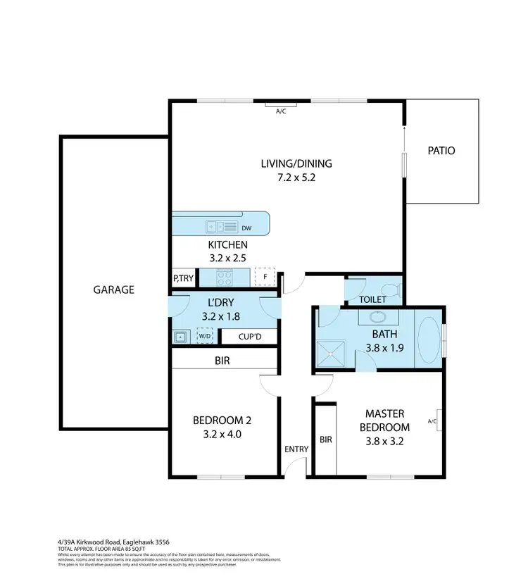 Floorplan of Homely house listing, 4/39A Kirkwood Road, Eaglehawk VIC 3556