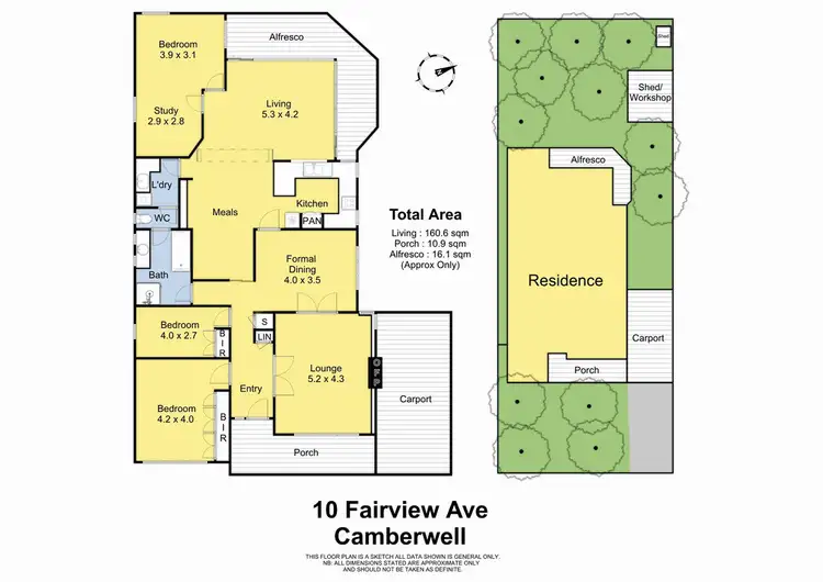 Floorplan of Homely house listing, 10 Fairview Avenue, Camberwell VIC 3124