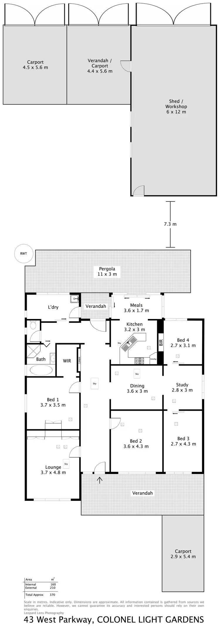 Floorplan of Homely house listing, 43 West Parkway, Colonel Light Gardens SA 5041