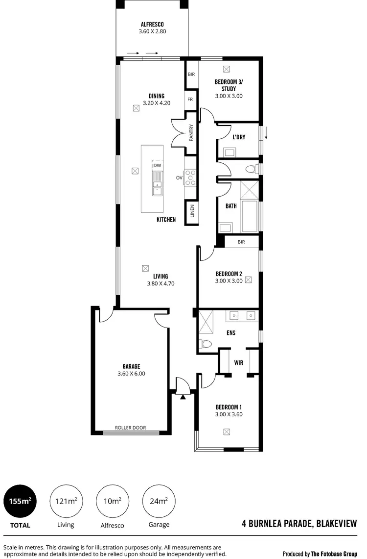 Floorplan of Homely house listing, 4 Burnlea Parade, Blakeview SA 5114