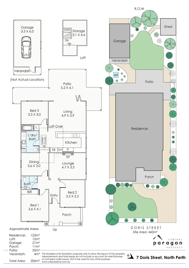 Floorplan of Homely house listing, 7 Doris Street, North Perth WA 6006