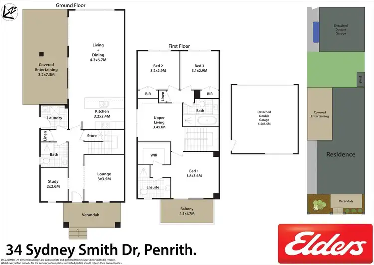 Floorplan of Homely house listing, 34 Sydney Smith Drive, Penrith NSW 2750