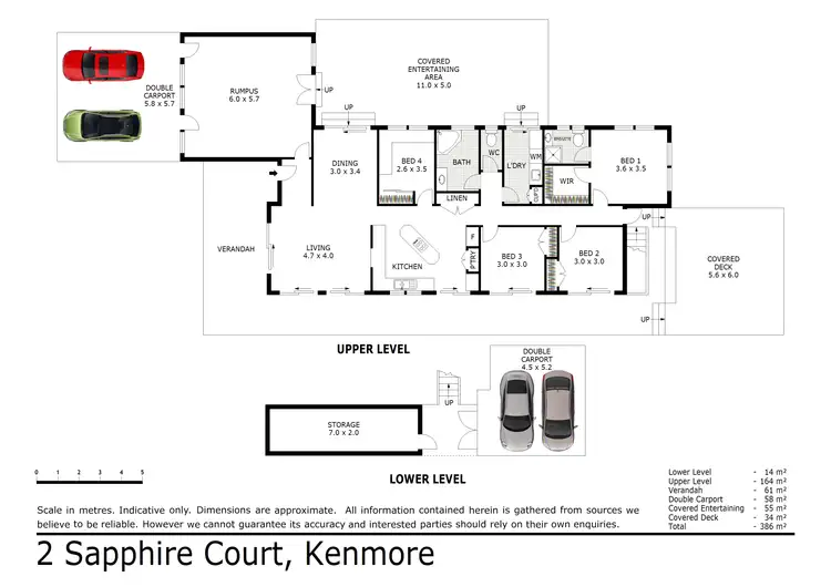Floorplan of Homely house listing, 2 Sapphire Court, Kenmore QLD 4069