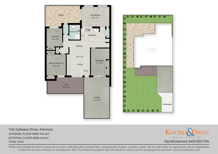 Floorplan of Homely house listing, 1/45 Galloway Drive, Ashmore QLD 4214