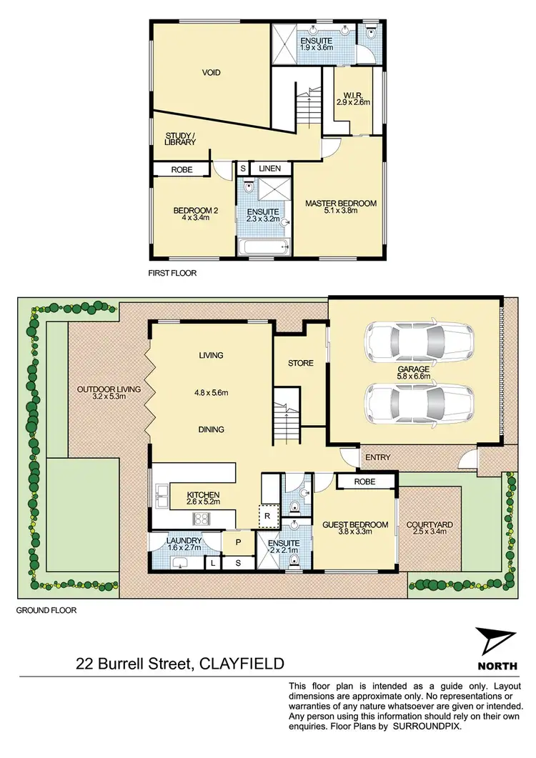 Floorplan of Homely house listing, 22 Burrell Street, Clayfield QLD 4011