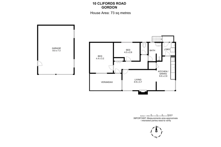 Floorplan of Homely house listing, 10 Cliffords Road, Gordon TAS 7150