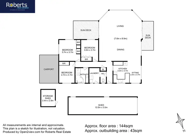 Floorplan of Homely house listing, 144 Swanwick Drive, Coles Bay TAS 7215