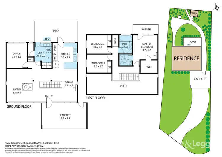 Floorplan of Homely house listing, 16 Millicent Street, Leongatha VIC 3953