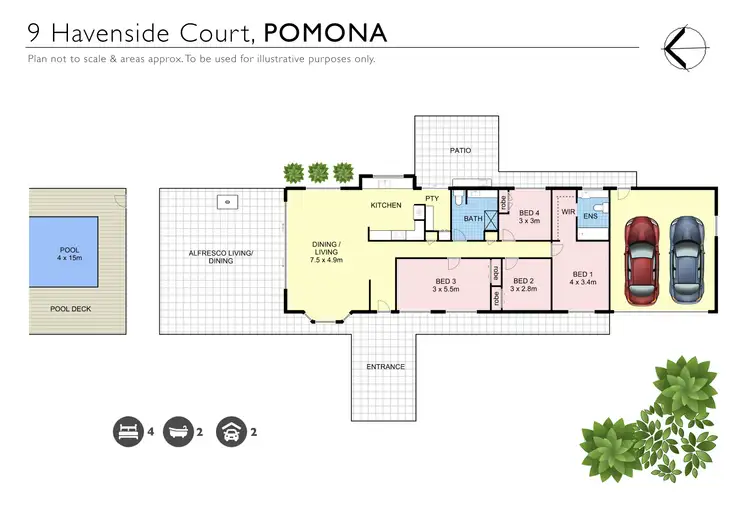 Floorplan of Homely house listing, 9 Havenside Court, Pomona QLD 4568