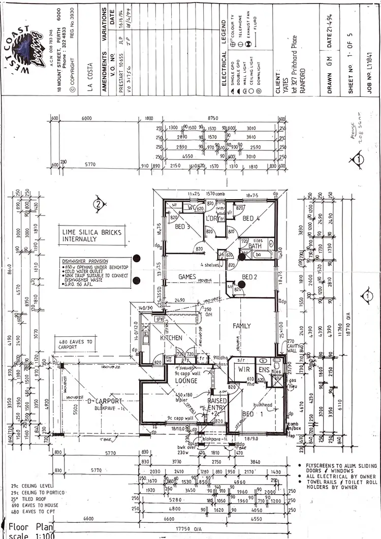 Floorplan of Homely house listing, 24 Prichard Place, Canning Vale WA 6155