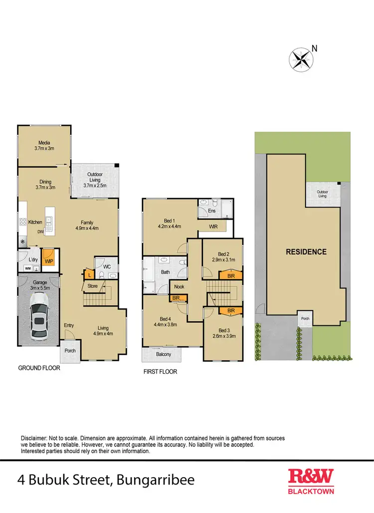 Floorplan of Homely house listing, 4 Bubuk Street, Bungarribee NSW 2767
