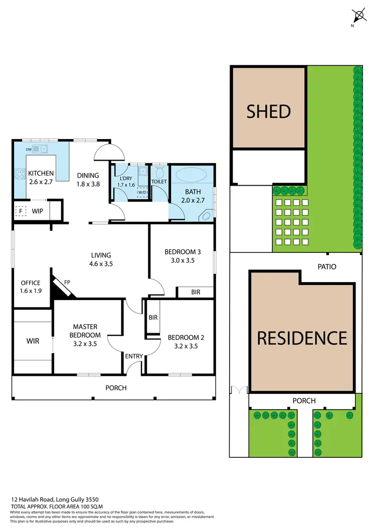 Floorplan of Homely house listing, 12 Havilah Road, Long Gully VIC 3550
