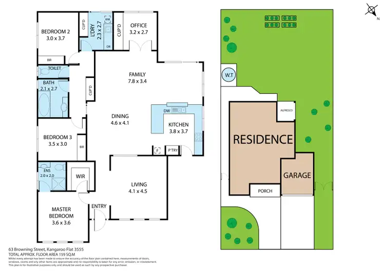 Floorplan of Homely house listing, 63 Browning Street, Kangaroo Flat VIC 3555