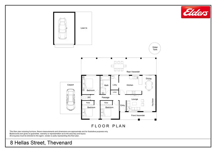 Floorplan of Homely house listing, 8 Hellas Street, Thevenard SA 5690