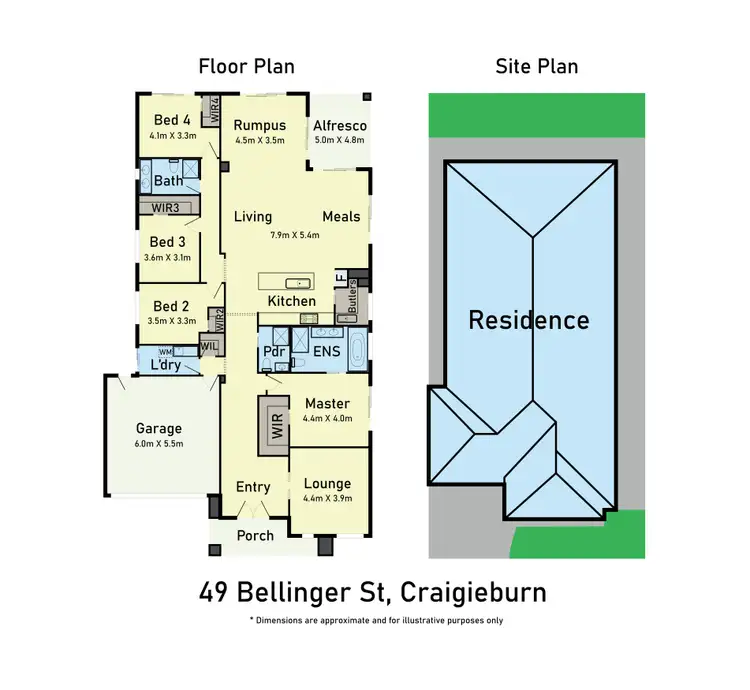 Floorplan of Homely house listing, 49 Bellinger Circuit, Craigieburn VIC 3064