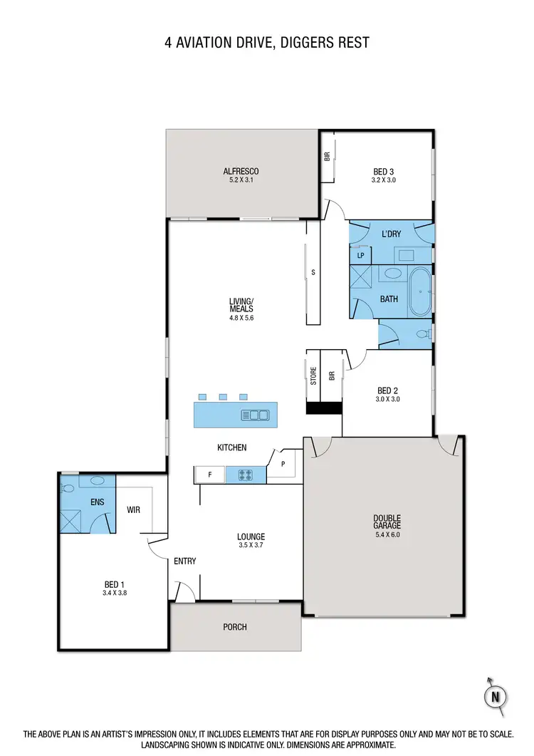 Floorplan of Homely house listing, 4 Aviation Drive, Diggers Rest VIC 3427