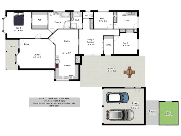 Floorplan of Homely house listing, 13 Watson Street, Wodonga VIC 3690