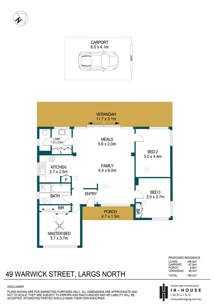 Floorplan of Homely house listing, 49 Warwick Street, Largs North SA 5016