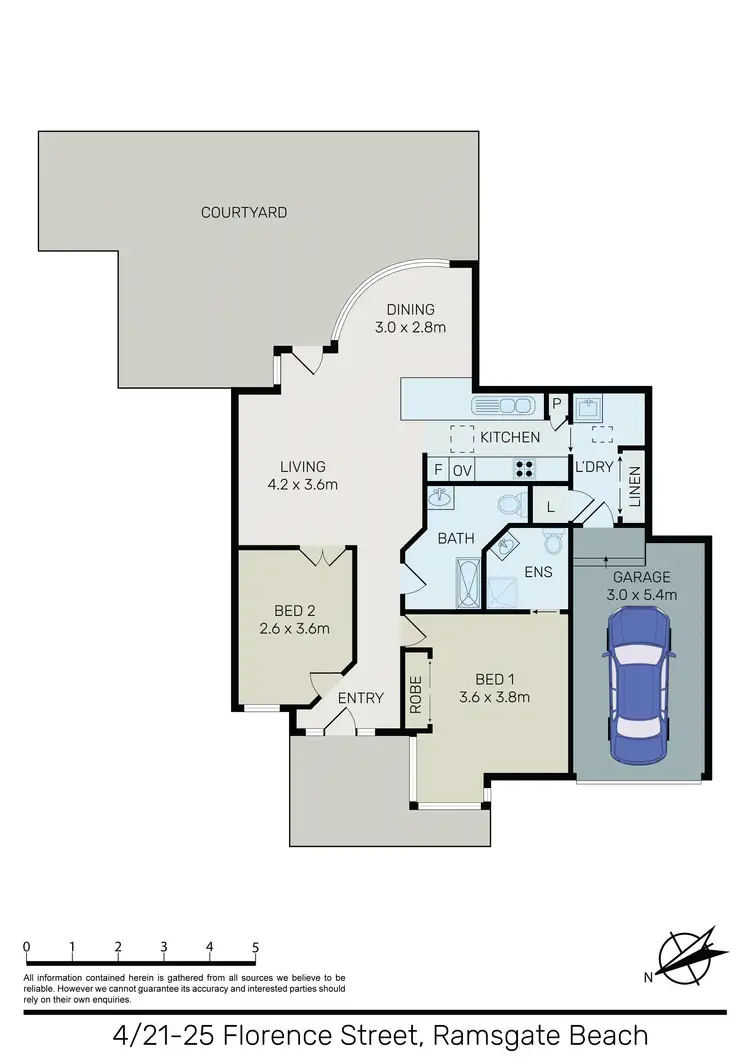 Floorplan of Homely villa listing, 4/21-25 Florence Street, Ramsgate Beach NSW 2217