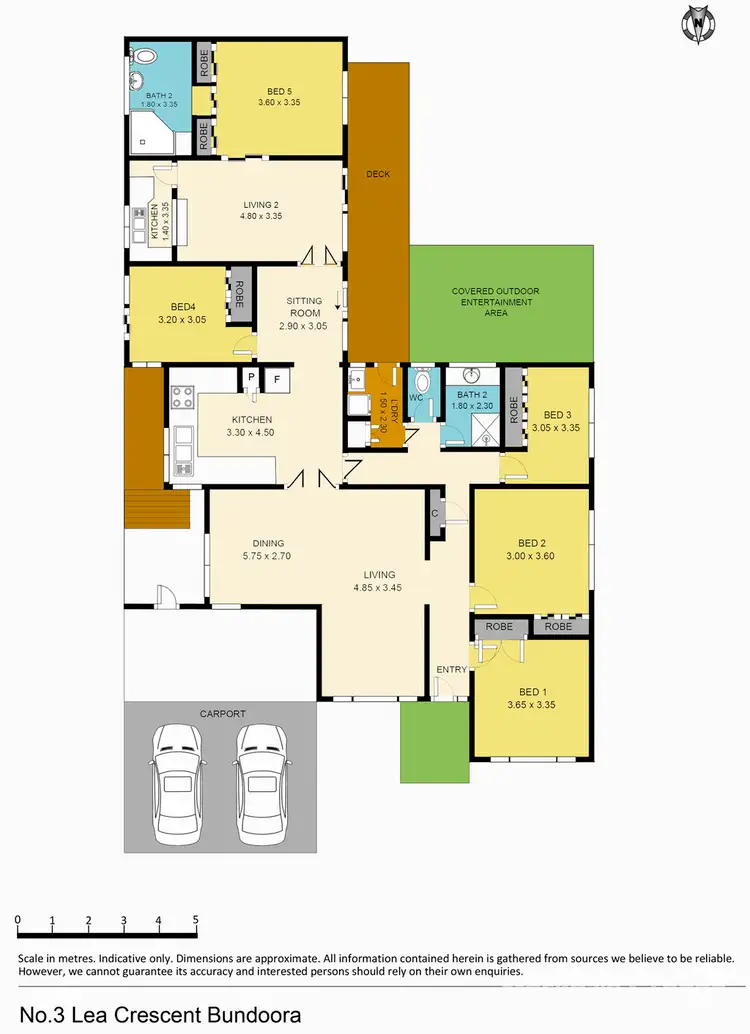 Floorplan of Homely house listing, 3 Lea Crescent, Bundoora VIC 3083