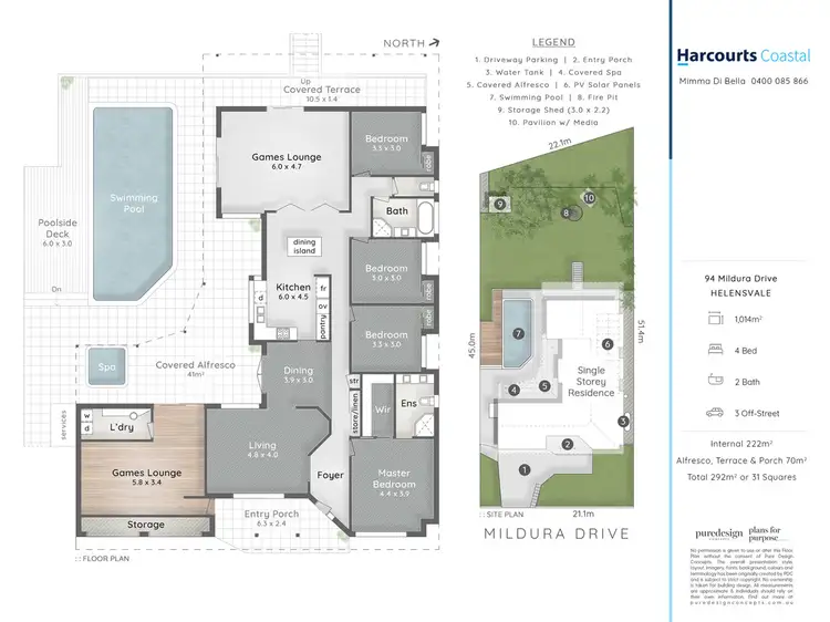 Floorplan of Homely house listing, 94 Mildura Drive, Helensvale QLD 4212