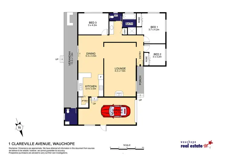Floorplan of Homely house listing, 1 Clareville Avenue, Wauchope NSW 2446