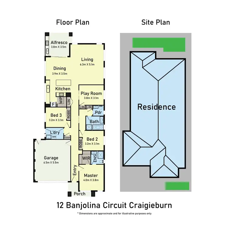 Floorplan of Homely house listing, 12 Banjolina Circuit, Craigieburn VIC 3064