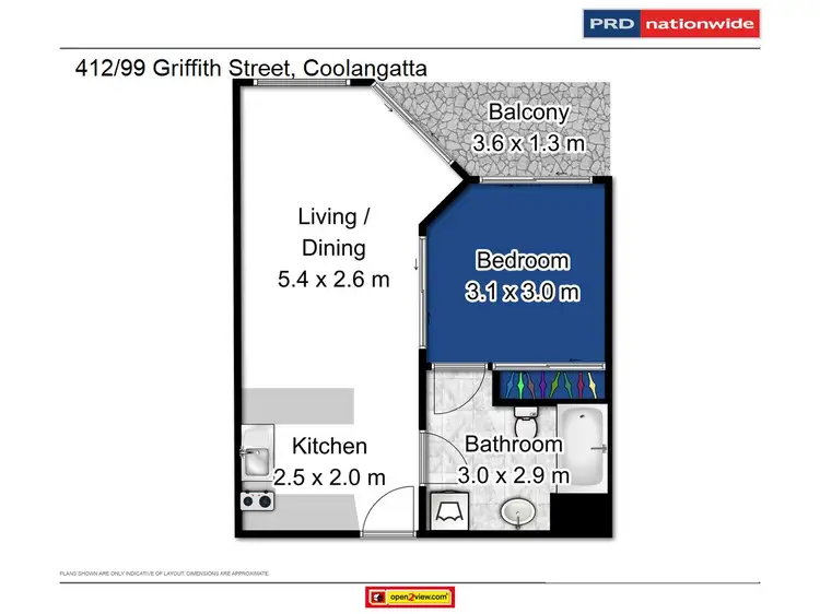 Floorplan of Homely apartment listing, 412/99 Griffith Street, Coolangatta QLD 4225