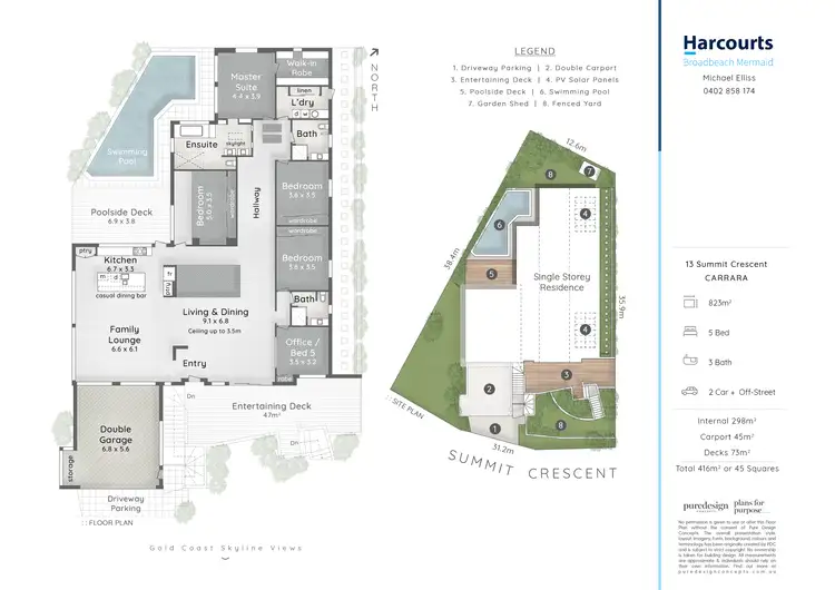 Floorplan of Homely house listing, 13 Summit Crescent, Carrara QLD 4211