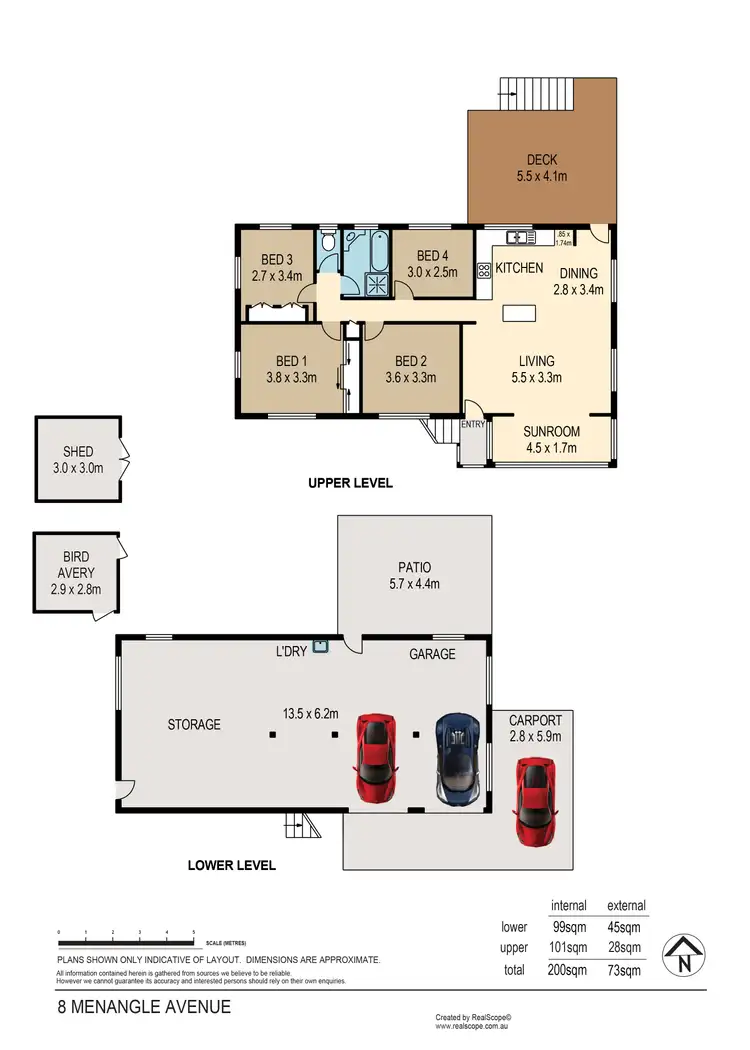 Floorplan of Homely house listing, 8 Menangle Avenue, Arana Hills QLD 4054