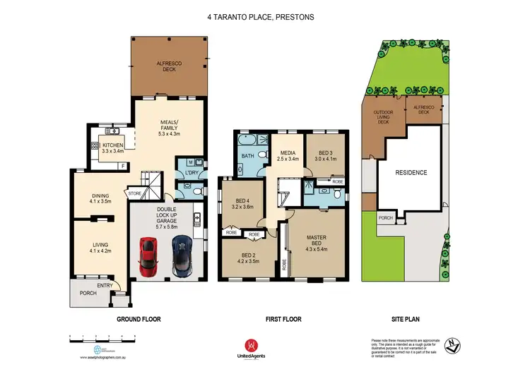 Floorplan of Homely house listing, 4 Taranto Place, Prestons NSW 2170