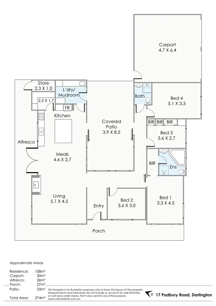 Floorplan of Homely house listing, 17 Padbury Road, Darlington WA 6070