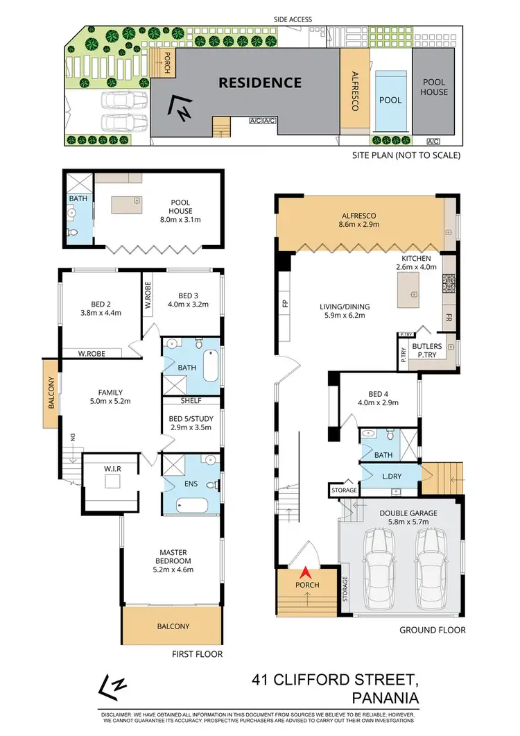 Floorplan of Homely house listing, 41 Clifford Street, Panania NSW 2213
