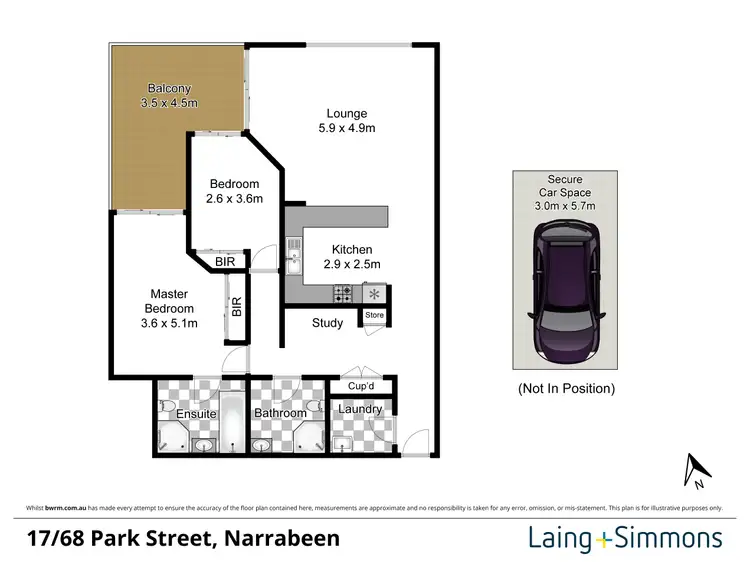 Floorplan of Homely apartment listing, 17/68 Park Street, Narrabeen NSW 2101