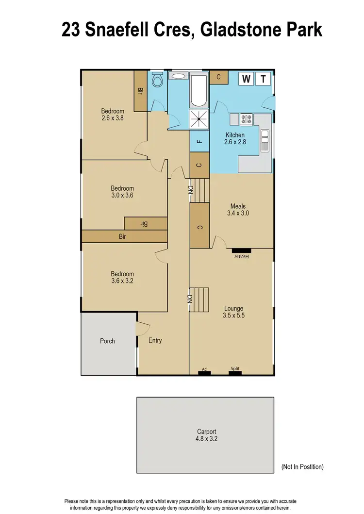 Floorplan of Homely house listing, 23 Snaefell Crescent, Gladstone Park VIC 3043
