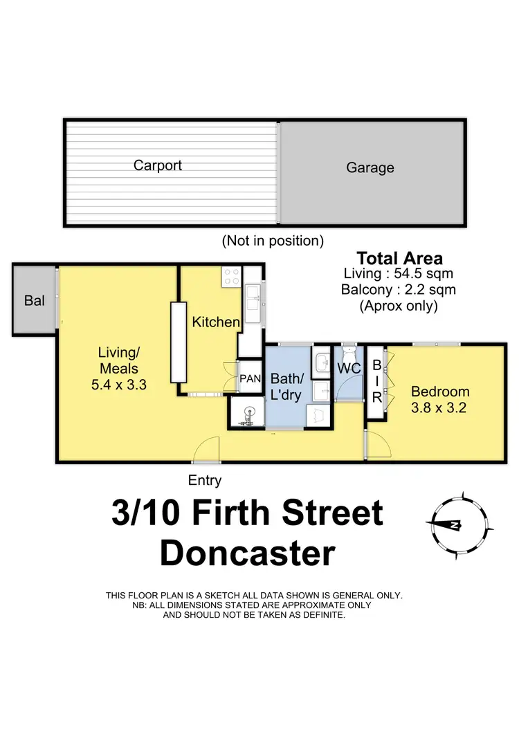 Floorplan of Homely apartment listing, 3/10 Firth Street, Doncaster VIC 3108