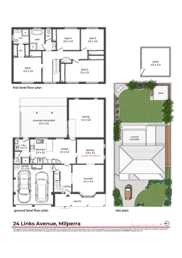 Floorplan of Homely house listing, 24 Links Avenue, Milperra NSW 2214