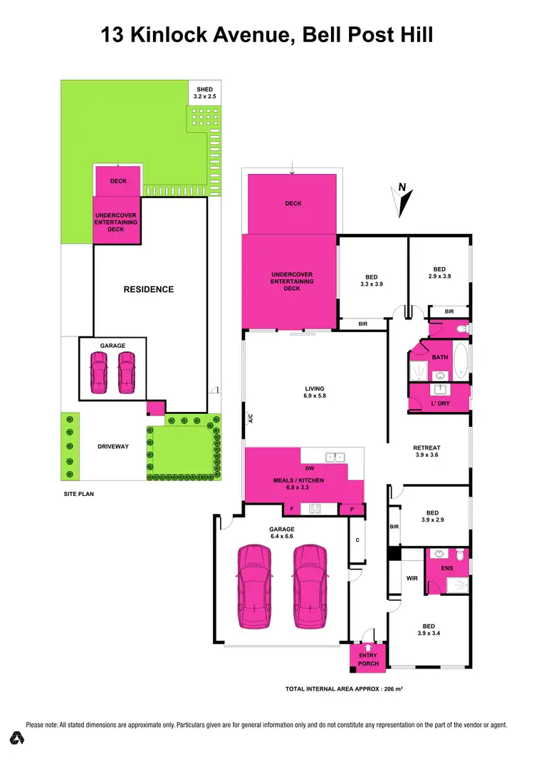 Floorplan of Homely house listing, 13 Kinlock Street, Bell Post Hill VIC 3215