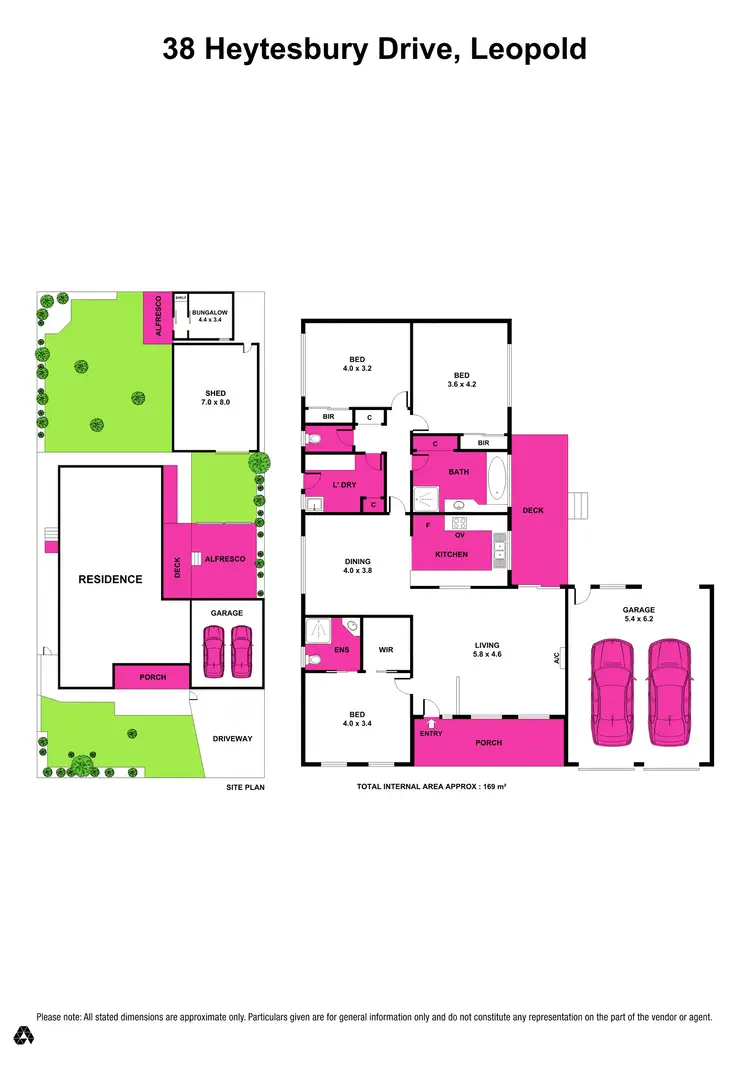 Floorplan of Homely house listing, 38 Heytesbury Drive, Leopold VIC 3224
