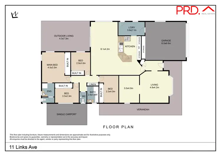 Floorplan of Homely house listing, 11 Links Avenue, Tamworth NSW 2340
