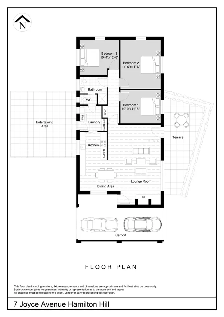 Floorplan of Homely house listing, 7 Joyce Avenue, Hamilton Hill WA 6163