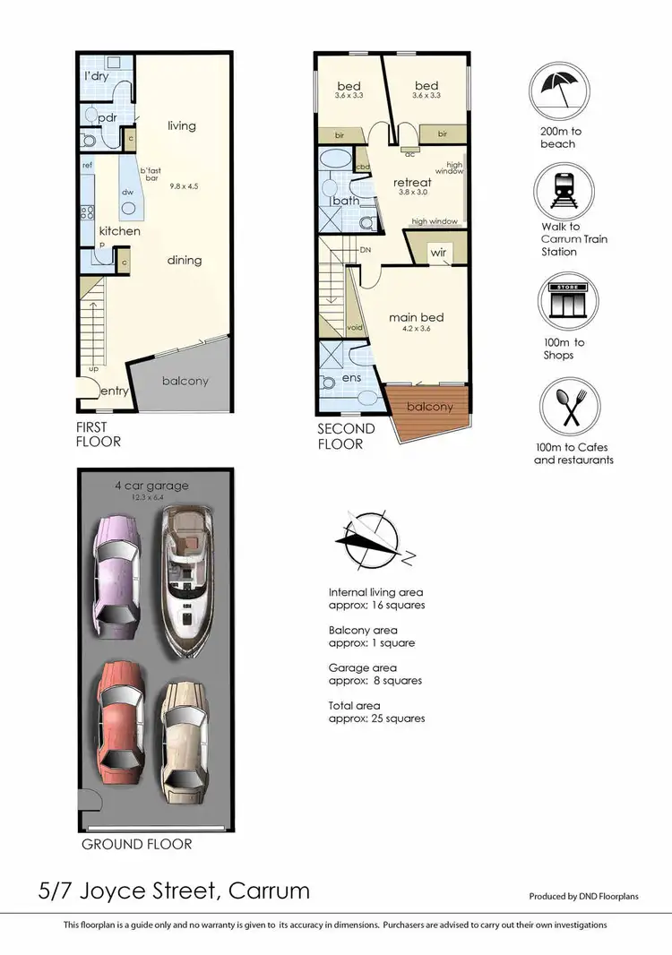 Floorplan of Homely house listing, 5/7 Joyce Street, Carrum VIC 3197