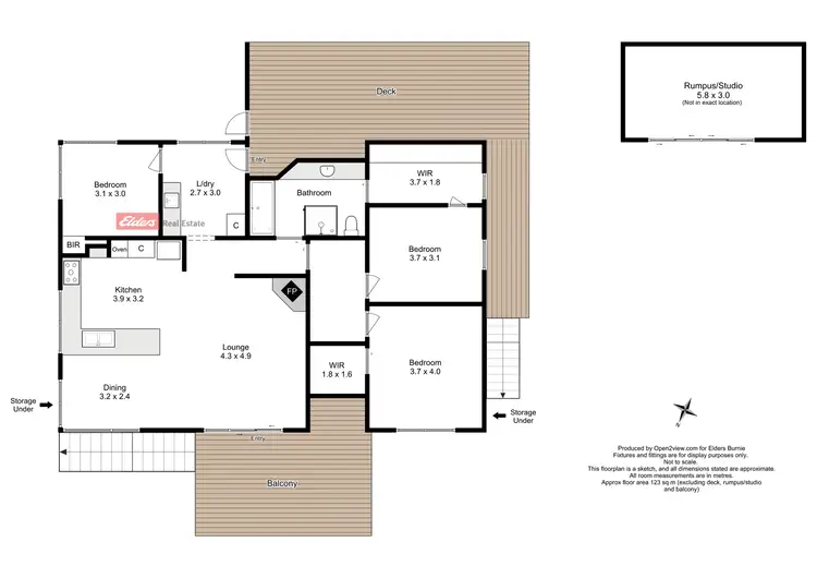Floorplan of Homely house listing, 15 Seaview Avenue, Parklands TAS 7320