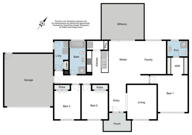 Floorplan of Homely house listing, 1 Armstrong Street, Euroa VIC 3666
