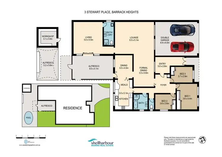 Floorplan of Homely house listing, 3 Stewart Place, Barrack Heights NSW 2528
