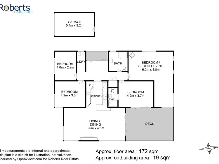 Floorplan of Homely house listing, 1 Waubs Esplanade, Bicheno TAS 7215