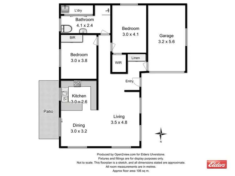 Floorplan of Homely unit listing, Unit 2/2 Barleen Place, West Ulverstone TAS 7315