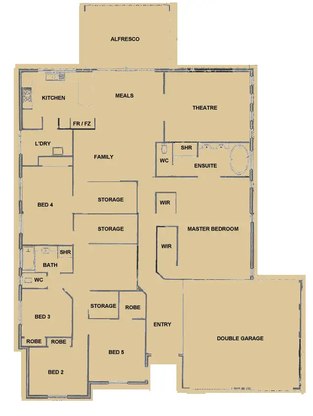 Floorplan of Homely house listing, 14 Maggie Way, Coodanup WA 6210