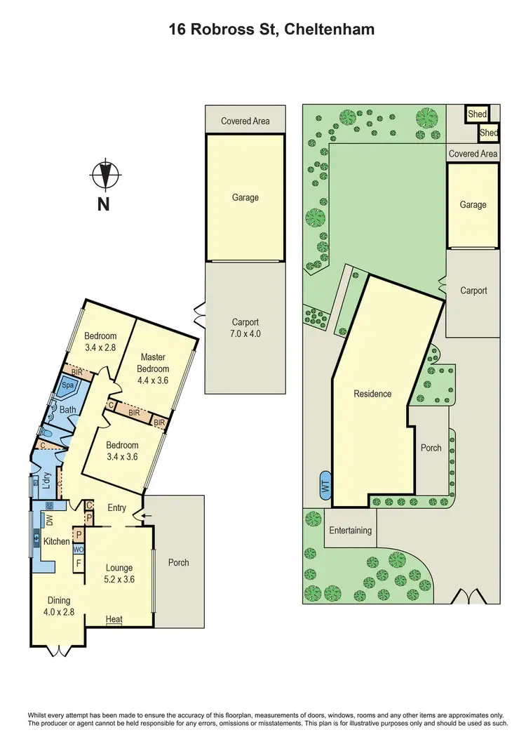 Floorplan of Homely house listing, 16 Robross Street, Cheltenham VIC 3192